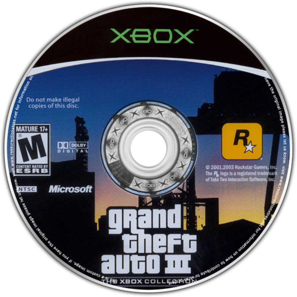 Grand Theft Auto III Xbox - Video Game - Used - CaveGamers - Image 3