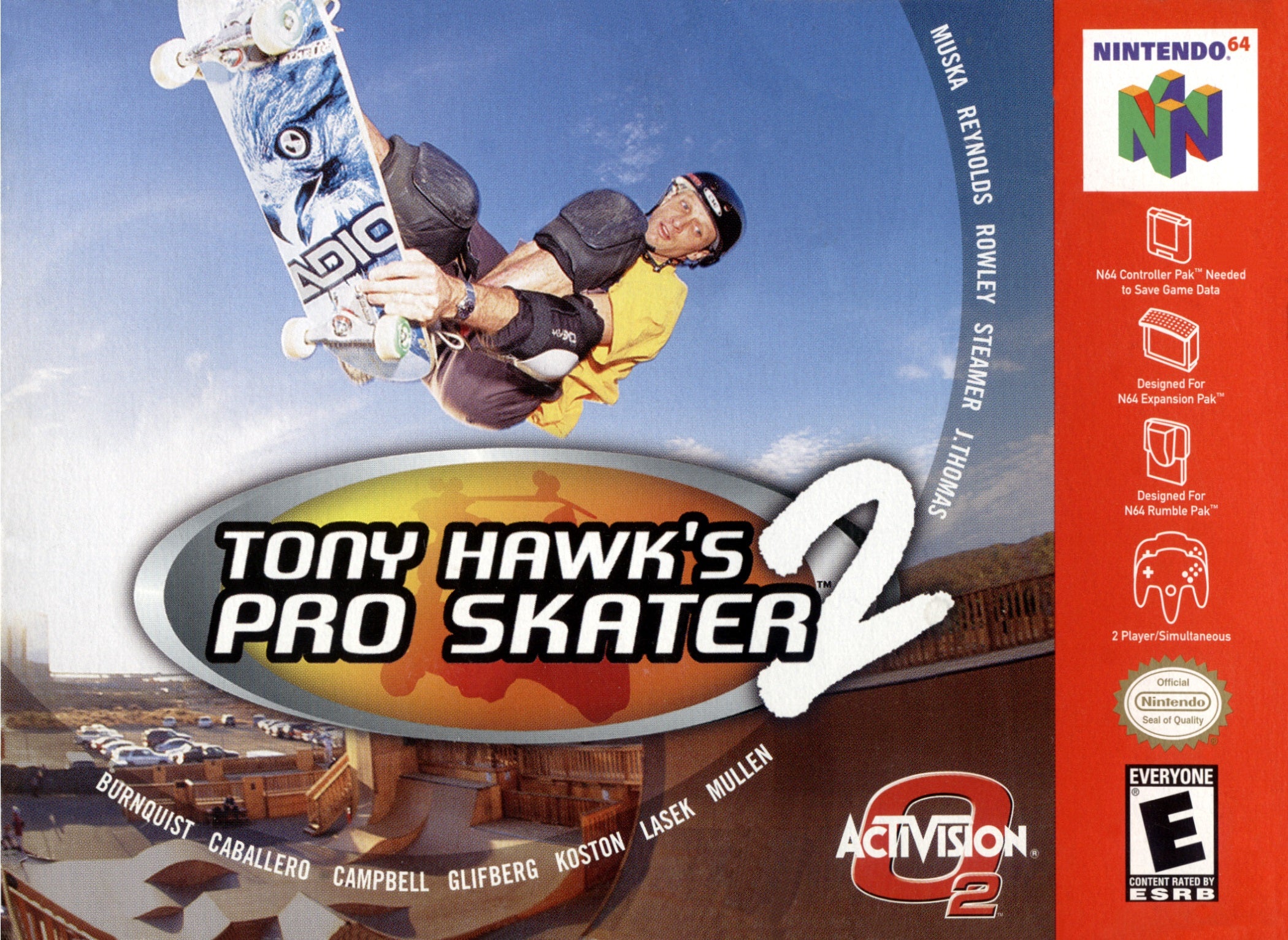 Tony Hawk Pro Skater 2 N64 - Video Game - Used - CaveGamers