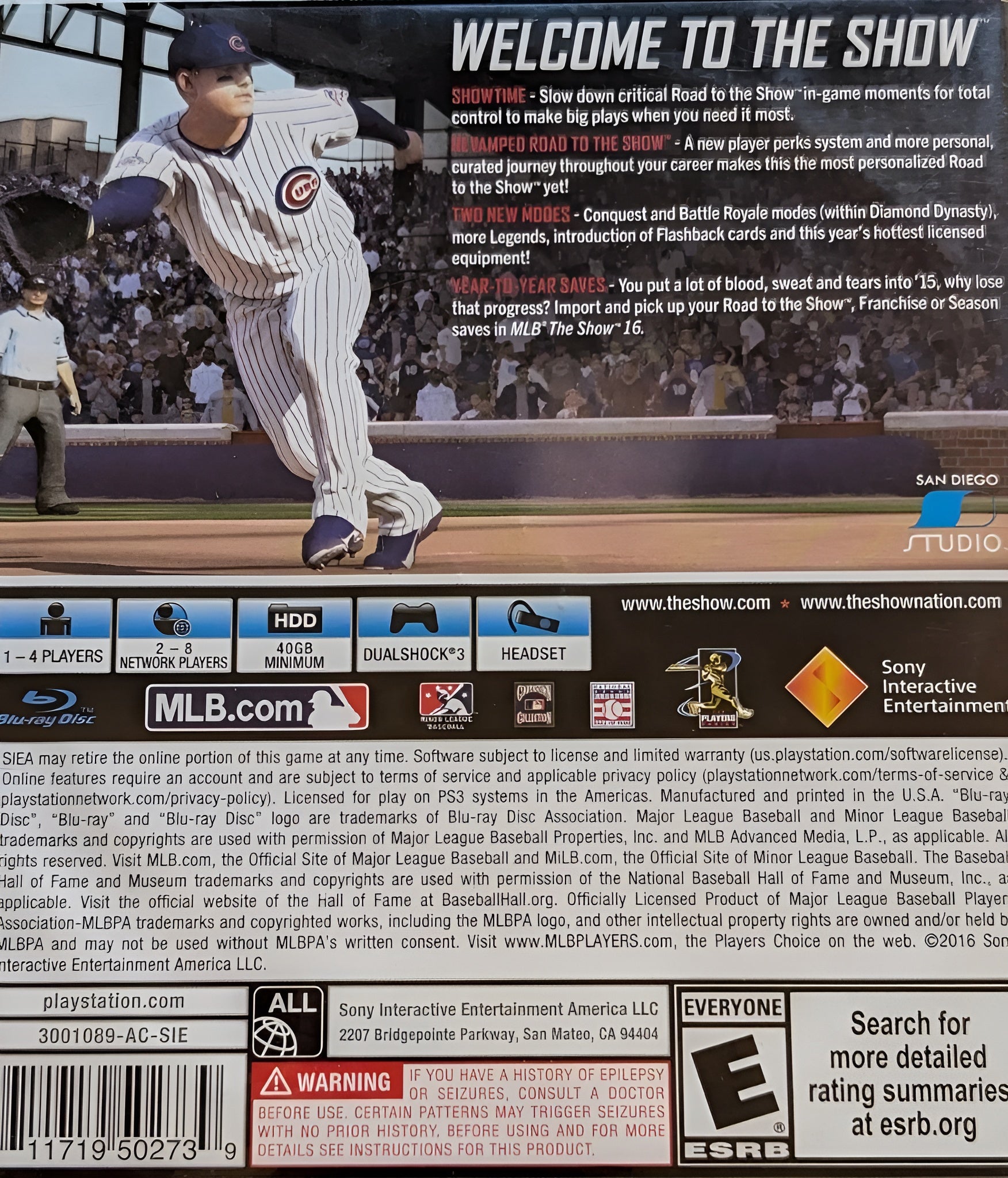 MLB The Show 16 PS3 - Video Game - Used - CaveGamers - Image 2