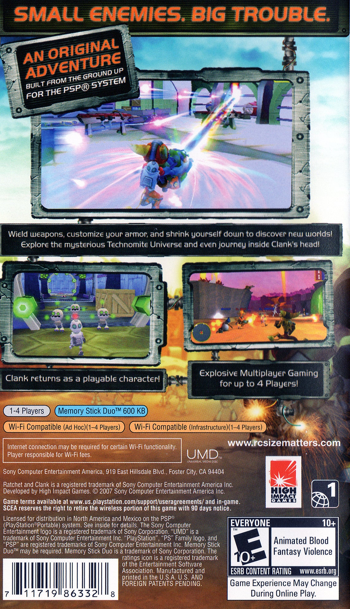 Ratchet & Clank: Size Matters PSP - Video Game - Used - CaveGamers - Image 2