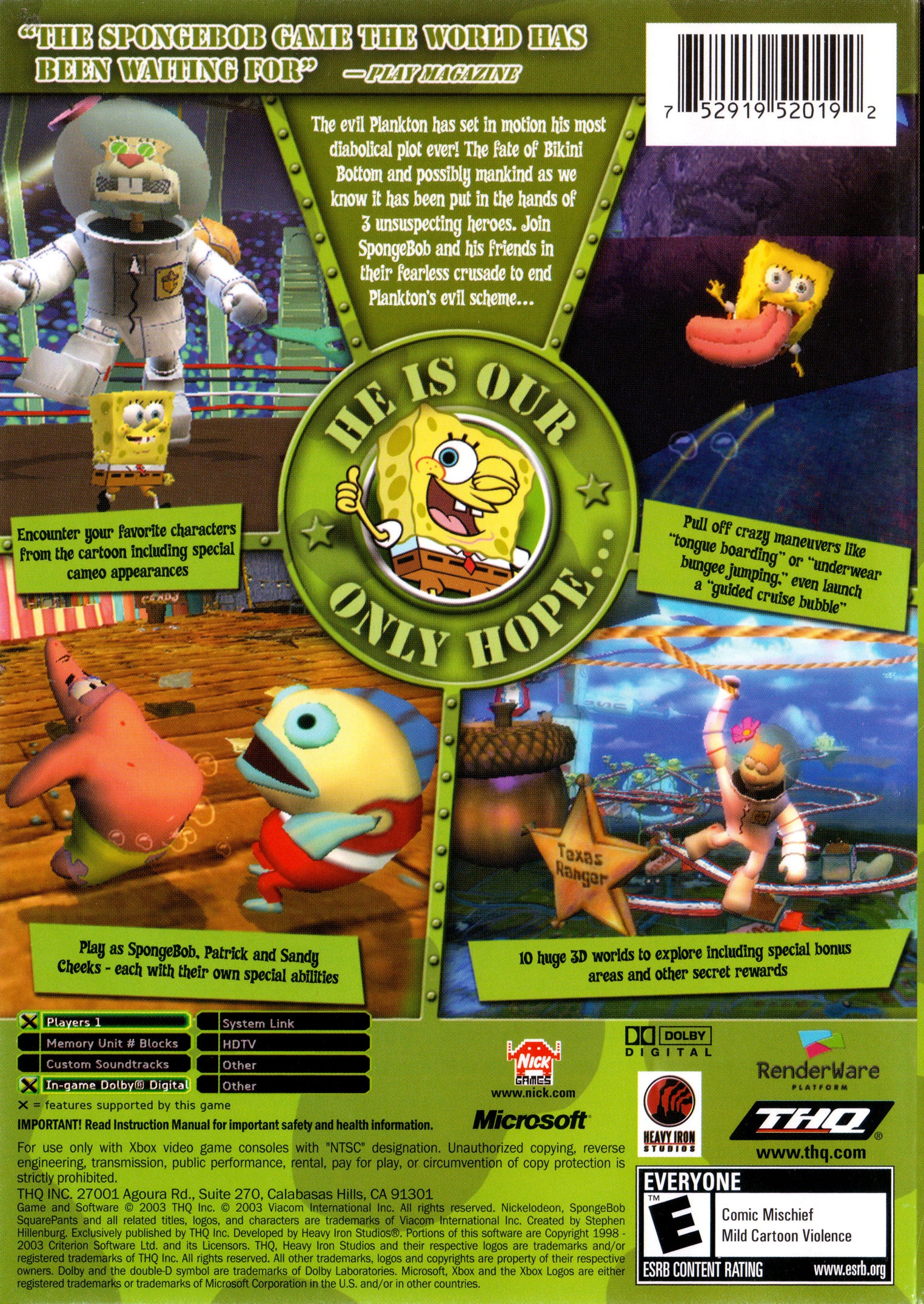 Spongebob Squarepants The Battle For Bikini Bottom