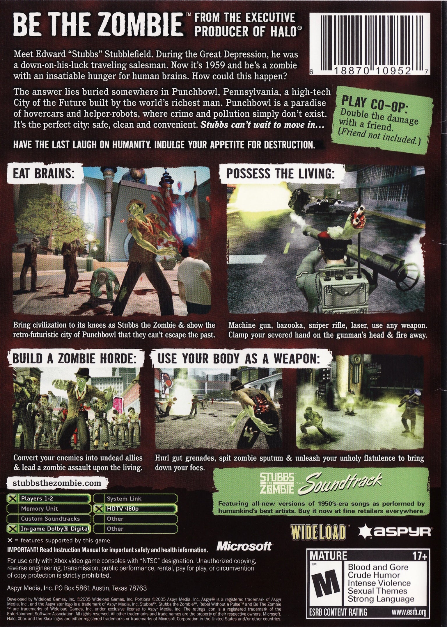 Stubbs The Zombie in Rebel Without a Pulse