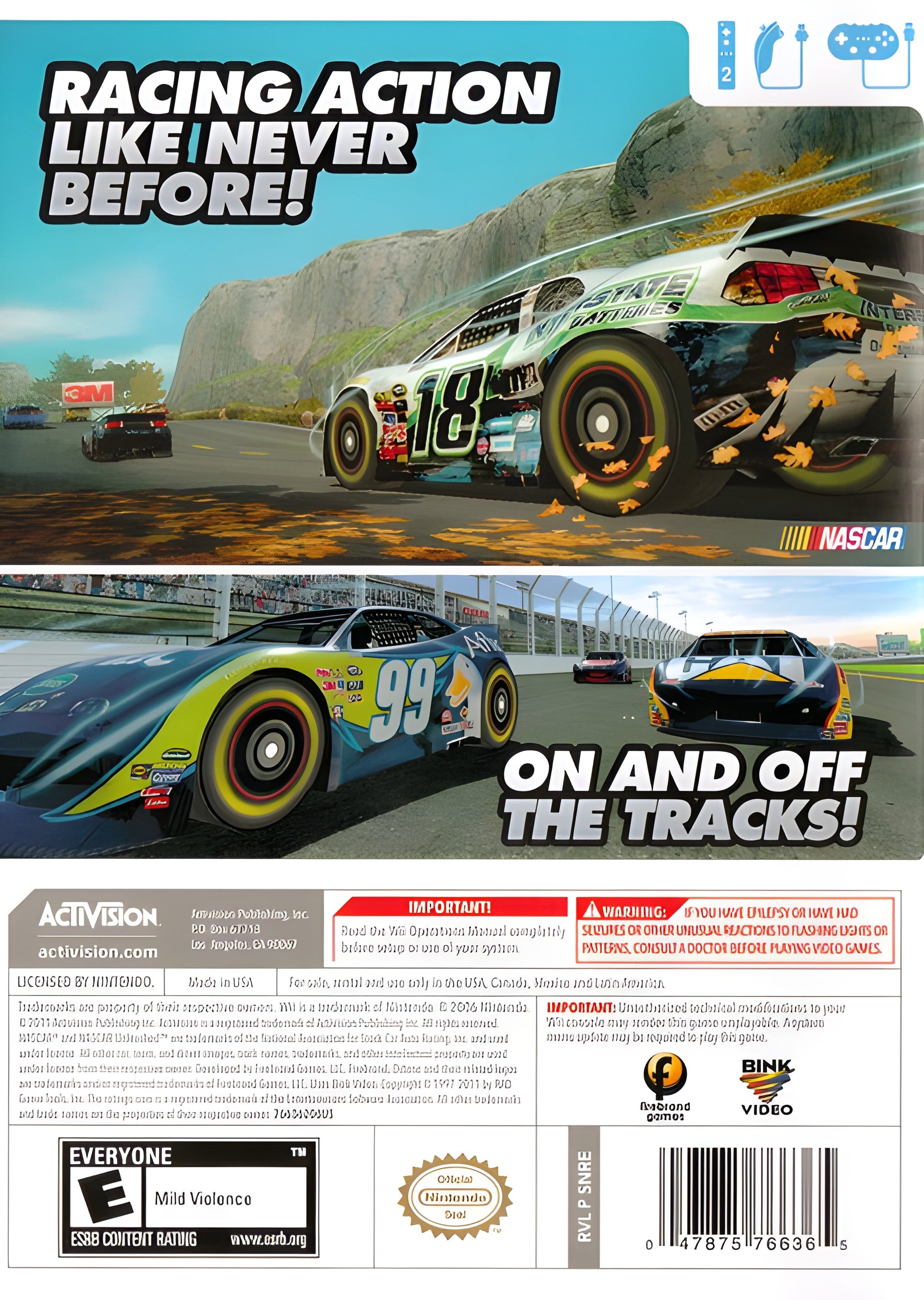 NASCAR: Unleashed Wii - Video Game - Used - CaveGamers - Image 2