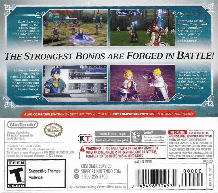 Fire Emblem Warriors 3DS - Video Game - Used - CaveGamers - Image 2