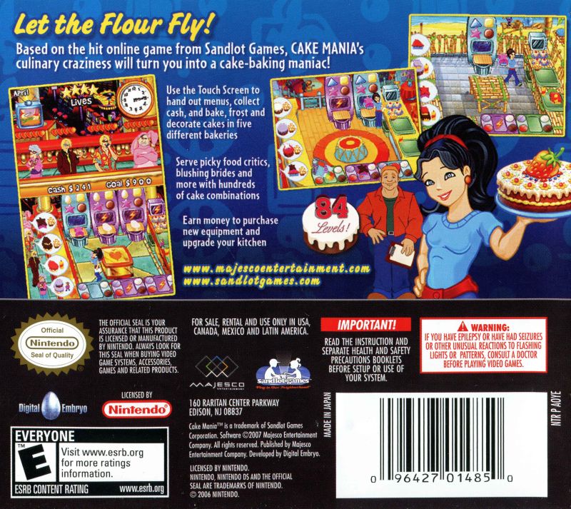 Cake Mania DS - Video Game - Used - CaveGamers - Image 2