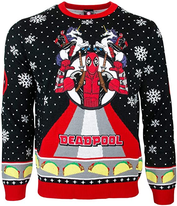 Marvel Deadpool Unicorn Jumper / Ugly Christmas Sweater - 2XS - Apparel - New - CaveGamers