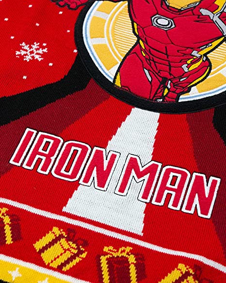 Marvel Iron Man Stark Tower Jumper / Ugly Christmas Sweater - Small - Apparel - New - CaveGamers - Image 5