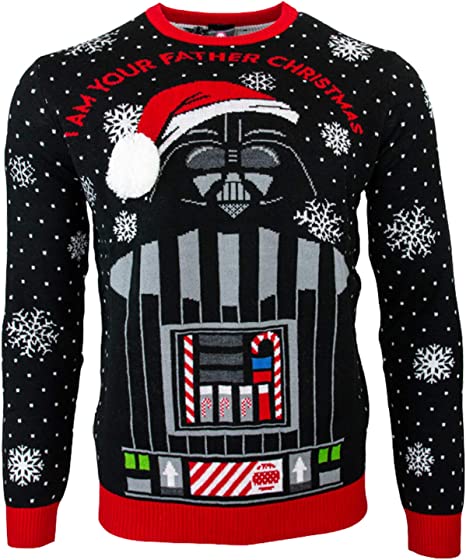 Star Wars 'I Am Your Father' Darth Vader Jumper / Ugly Christmas Sweater - 2XS - Apparel - New - CaveGamers