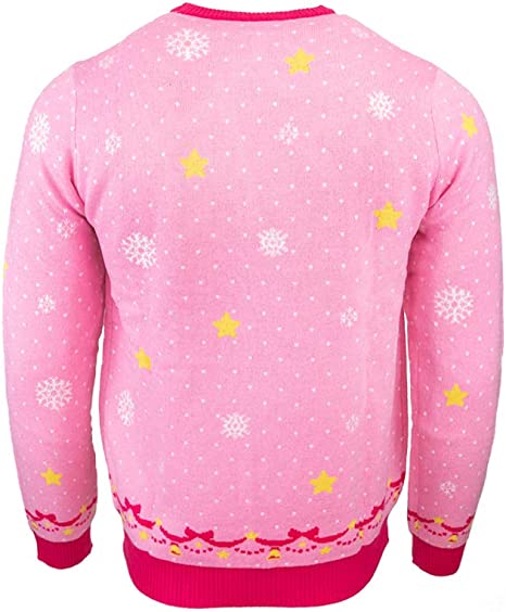 Nintendo Princess Peach Jumper / Ugly Christmas Sweater - 2XS - Apparel - New - CaveGamers - Image 2