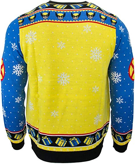 Marvel Wolverine Tree Lights Jumper / Ugly Christmas Sweater - XS - Apparel - New - CaveGamers - Image 2