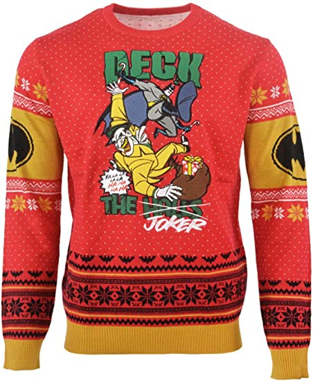 Batman Deck the Joker Jumper / Ugly Christmas Sweater - Small - Apparel - New - CaveGamers