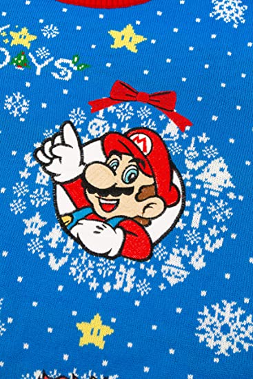 Nintendo Super Mario Jumper / Ugly Christmas Sweater - 2XS - Apparel - New - CaveGamers - Image 6