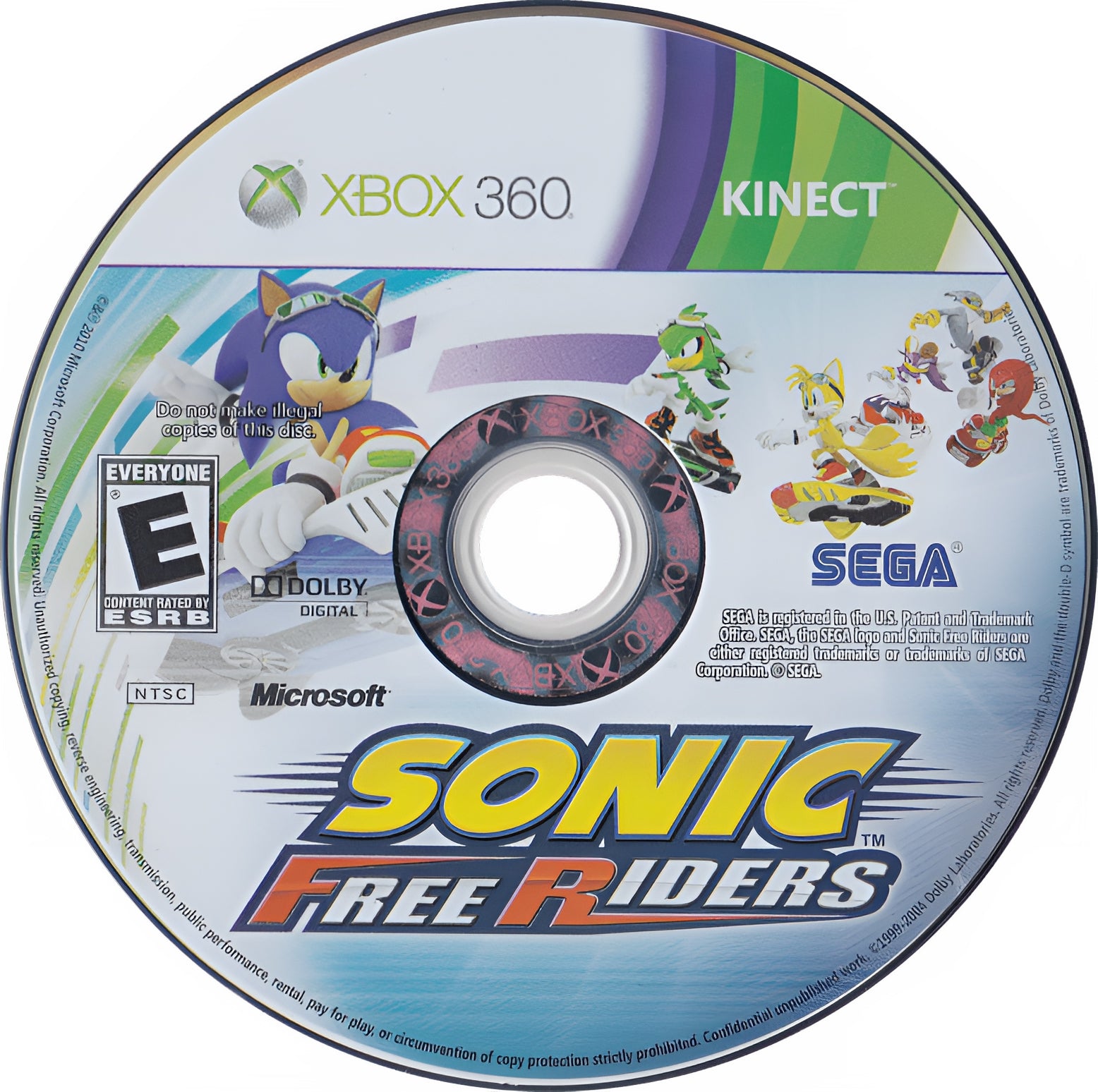 Sonic Free Riders Xbox 360 - Video Game - Used - CaveGamers - Image 3