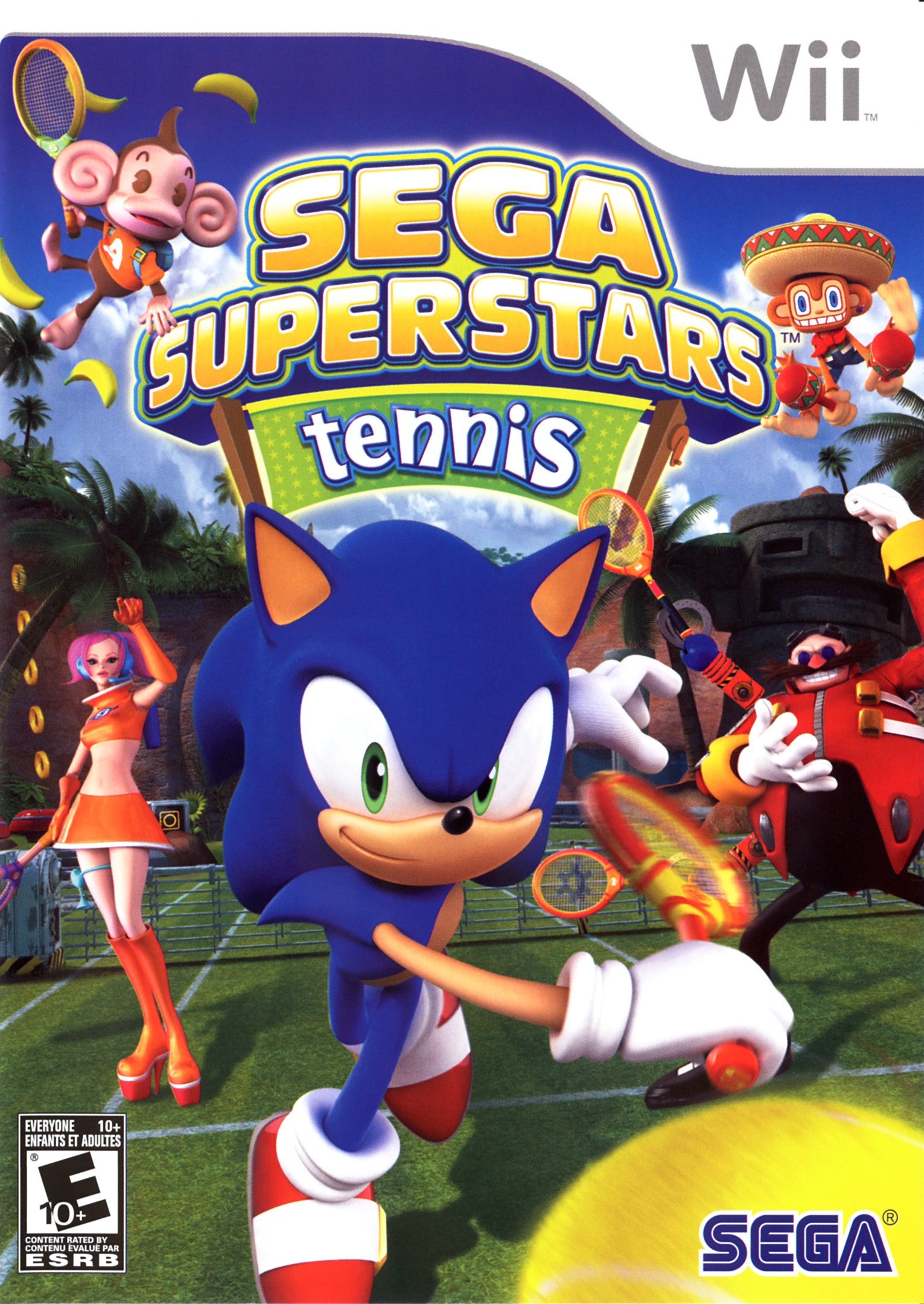 Sega Superstars Tennis Wii - Video Game - Used - CaveGamers
