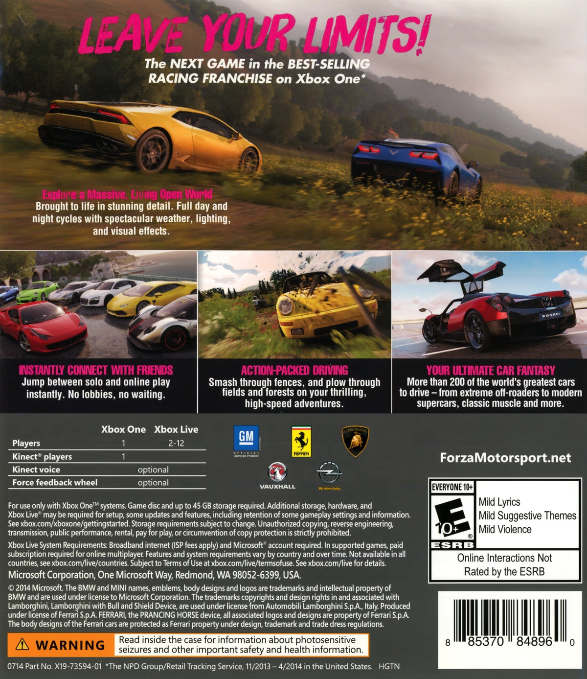 Forza Horizon 2 Xbox One - Video Game - Used - CaveGamers - Image 2