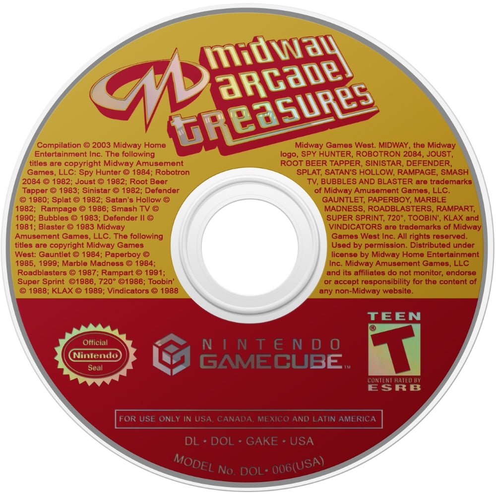 Midway Arcade Treasures 1 GameCube - Video Game - Used - CaveGamers - Image 3
