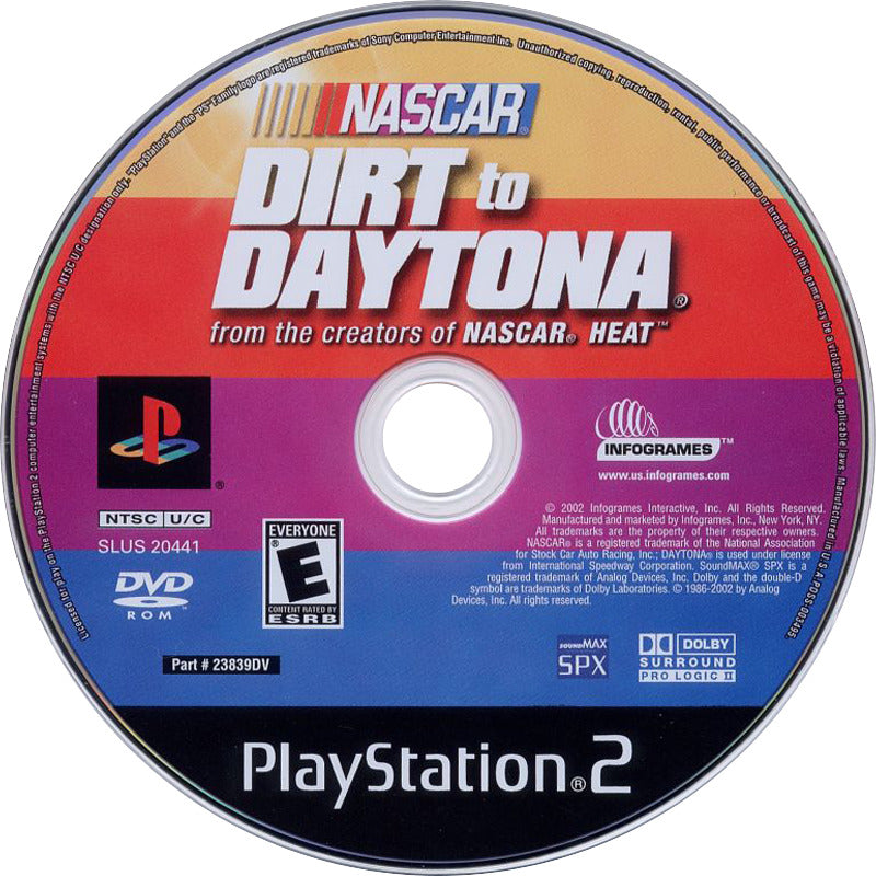 NASCAR Dirt to Daytona PS2 - Video Game - Used - CaveGamers - Image 3