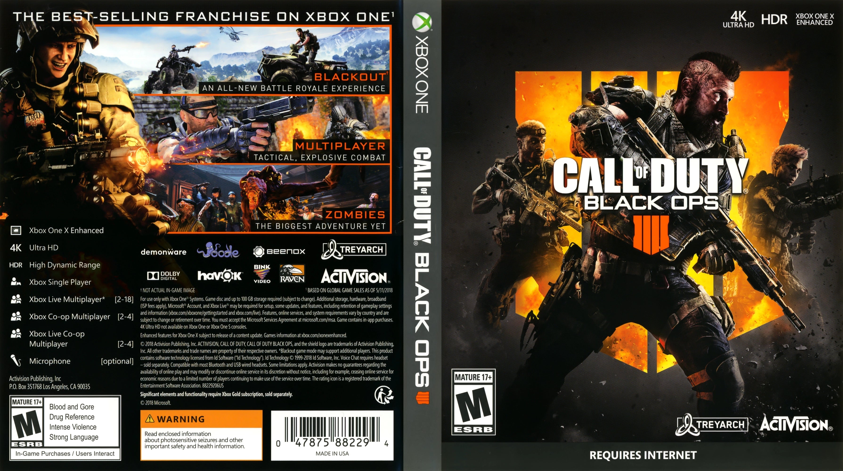 Call of Duty: Black Ops 4 Xbox One - Video Game - Used - CaveGamers - Image 4
