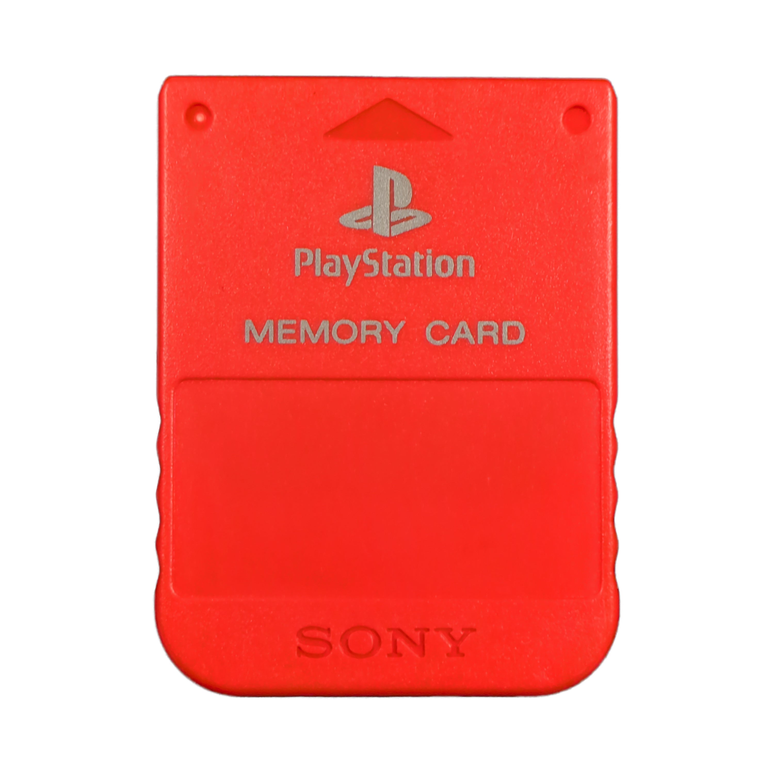 PlayStation Memory Card - Red - Video Game Accessory - Used - CaveGamers