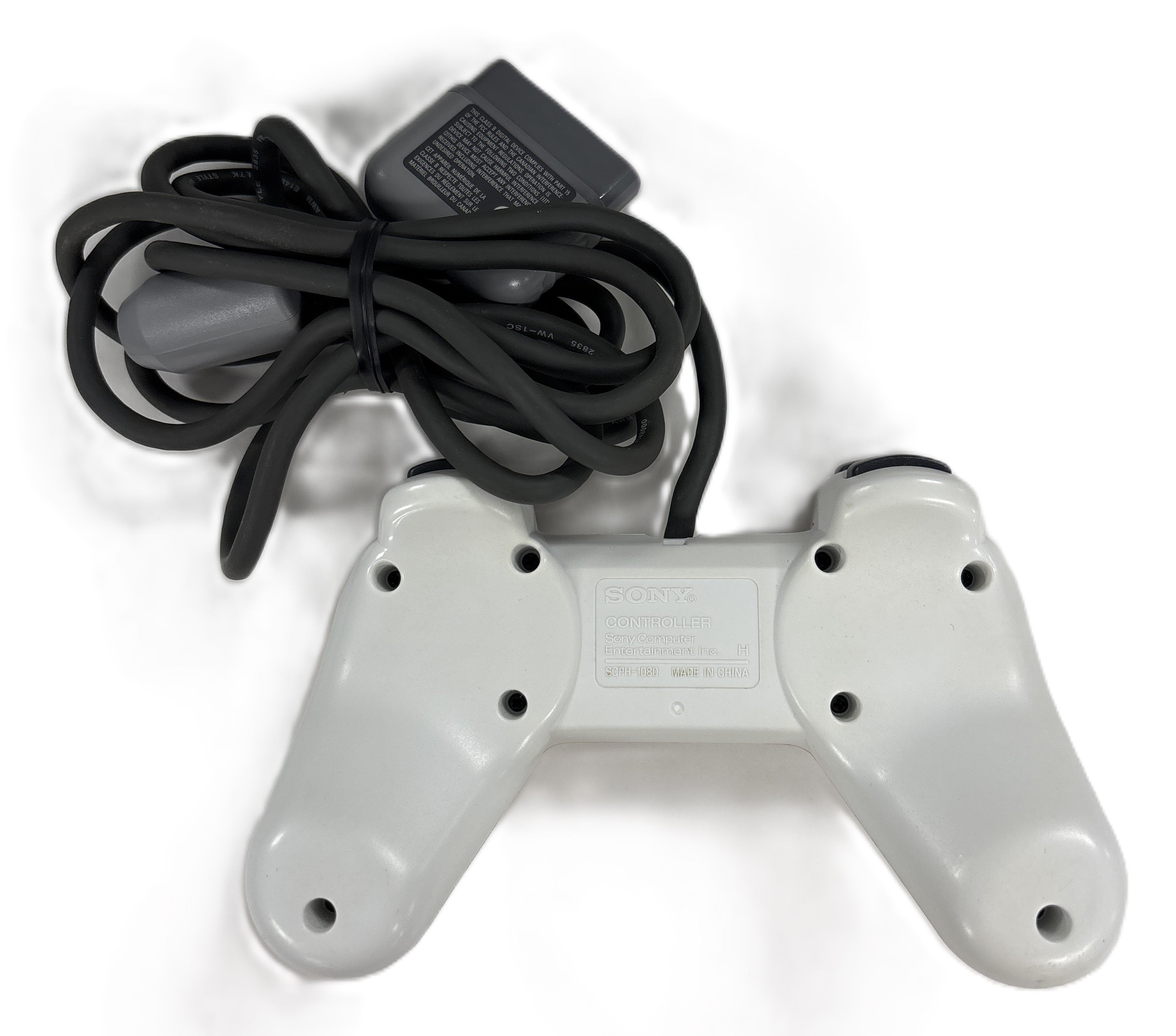 Playstation Controller (Non-Dualshock) - White - Video Game Accessory - Used - CaveGamers - Image 2