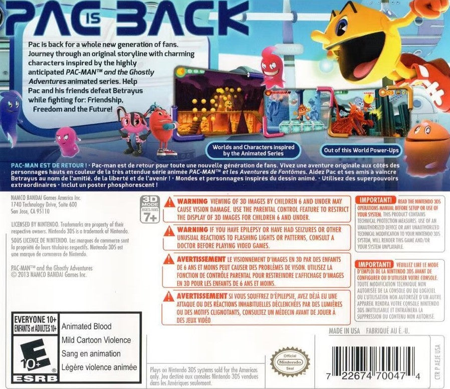 Pac-Man and the Ghostly Adventures 3DS - Video Game - Used - CaveGamers - Image 2