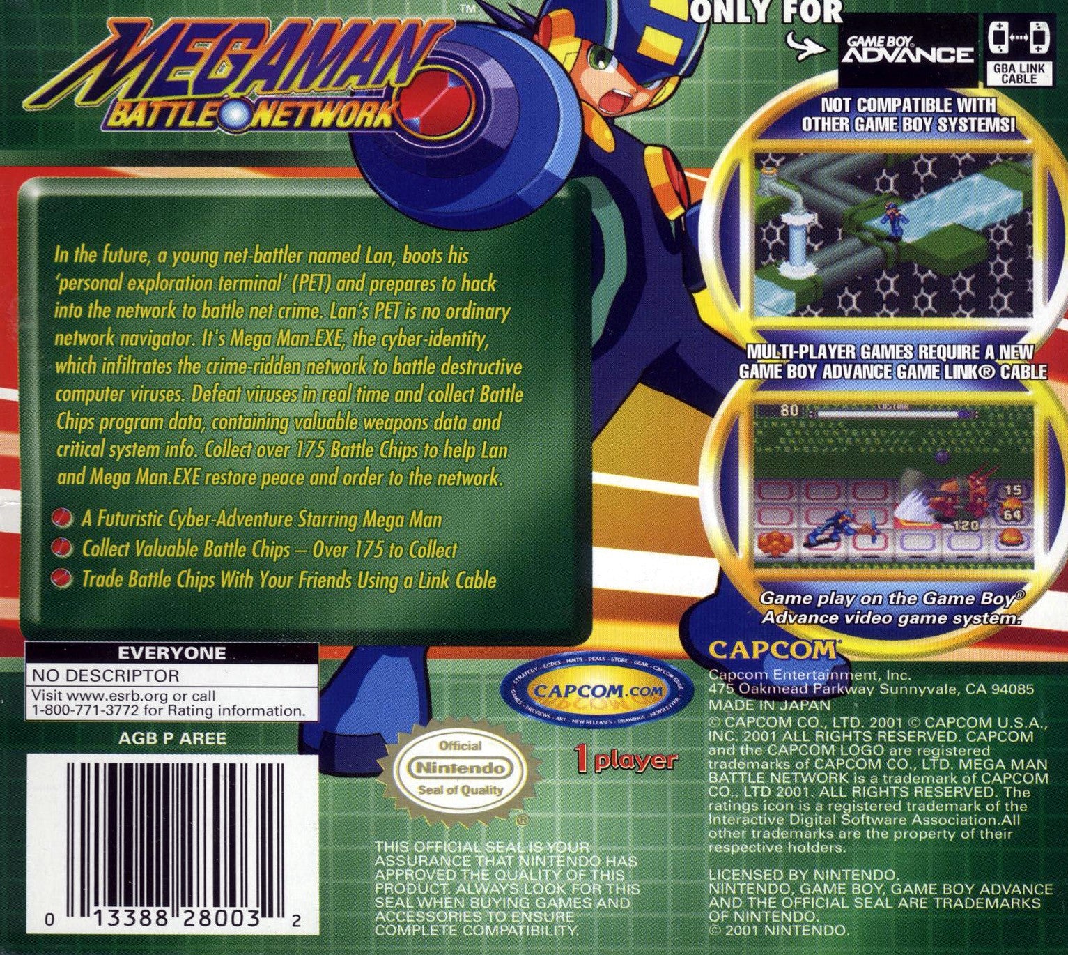 Mega Man Battle Network Game Boy Advance - Video Game - Used - CaveGamers - Image 2