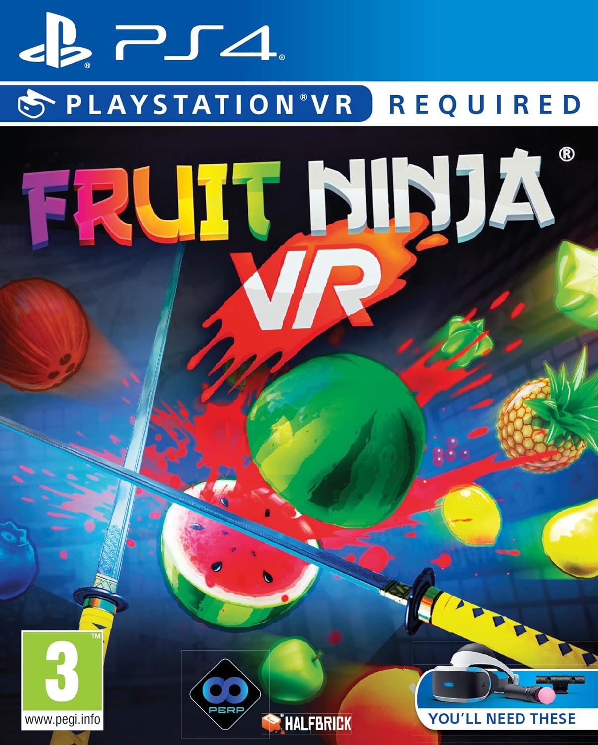 Fruit Ninja [Europe] PS4 - Video Game - New - CaveGamers