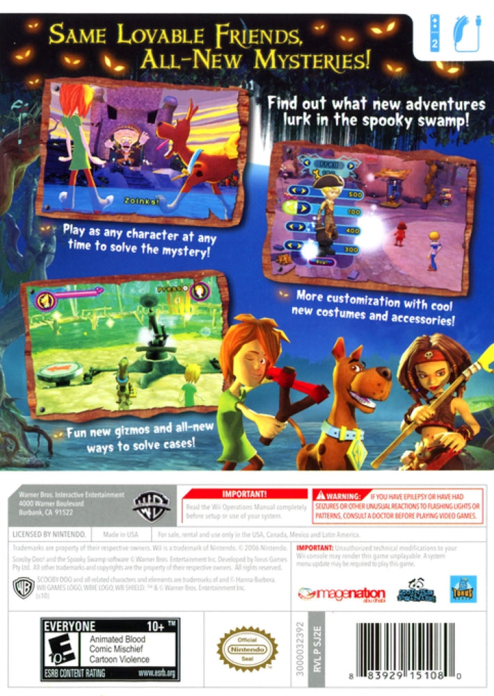 Scooby-Doo! and the Spooky Swamp Wii - Video Game - Used - CaveGamers - Image 2