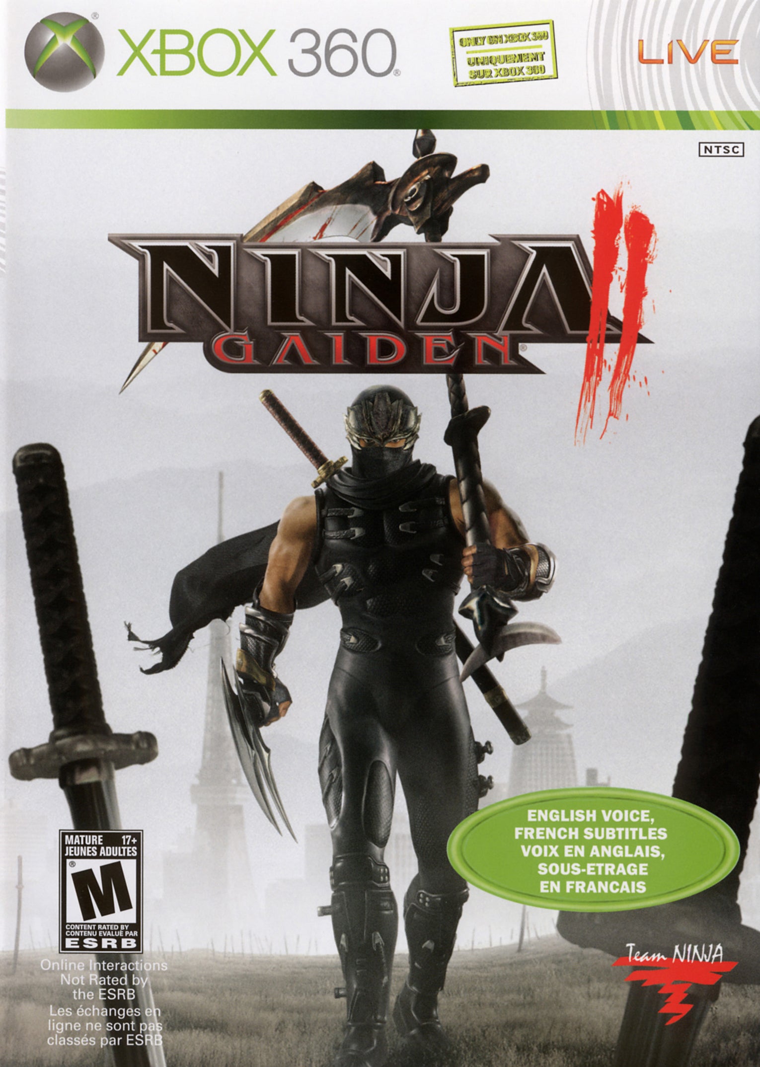 Ninja Gaiden II Xbox 360 - Video Game - Used - CaveGamers