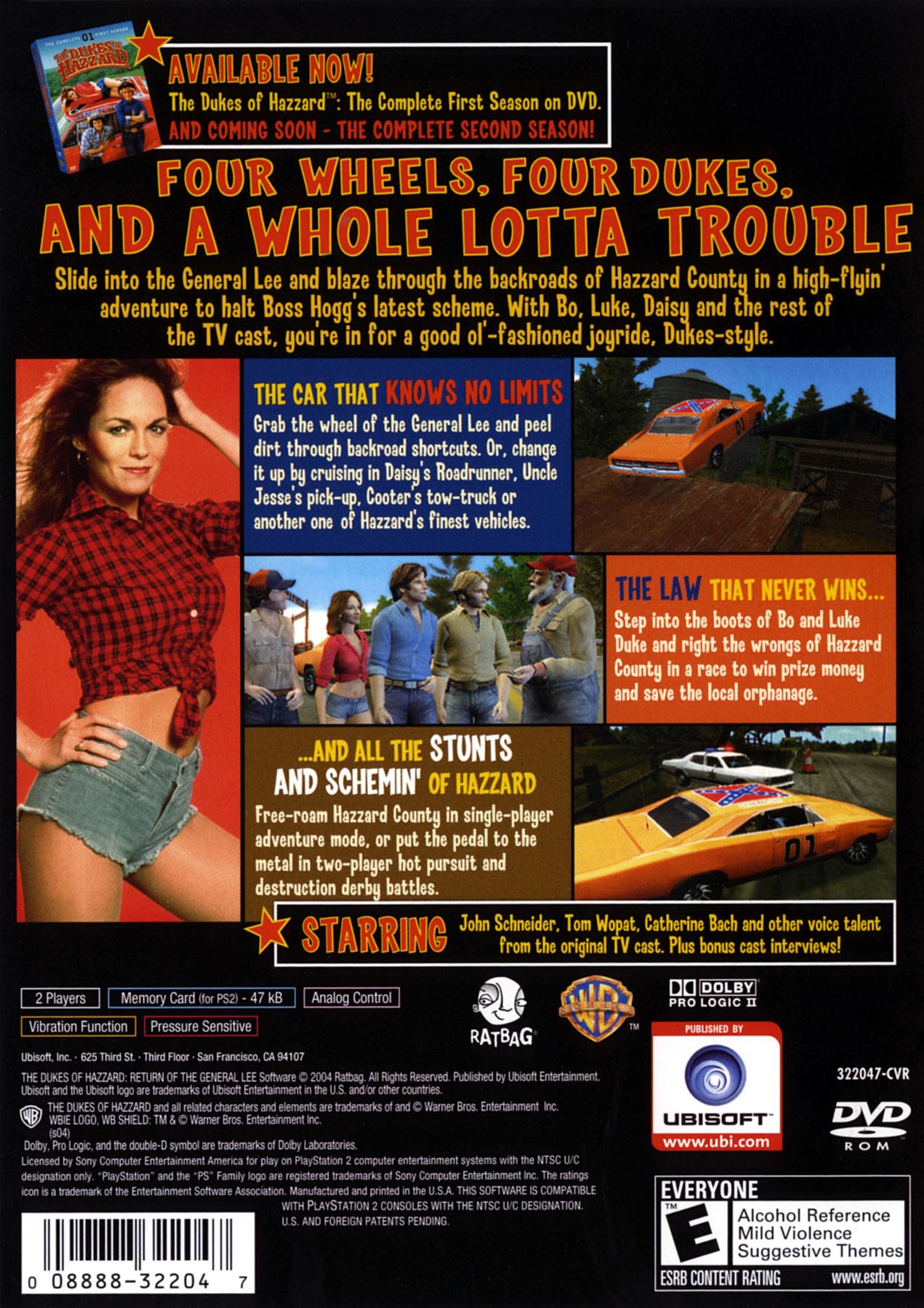 The Dukes of Hazzard Return of the General Lee PS2 - Video Game - Used - CaveGamers - Image 3