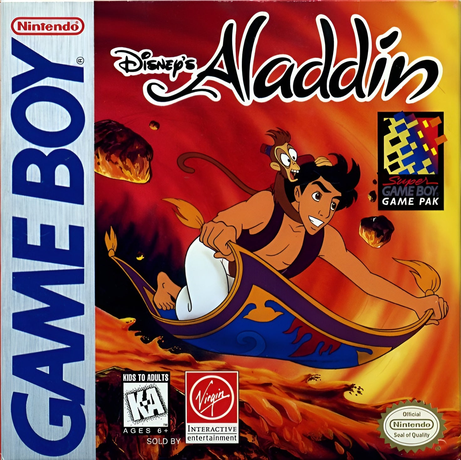 Disney's Aladdin Game Boy - Video Game - Used - CaveGamers