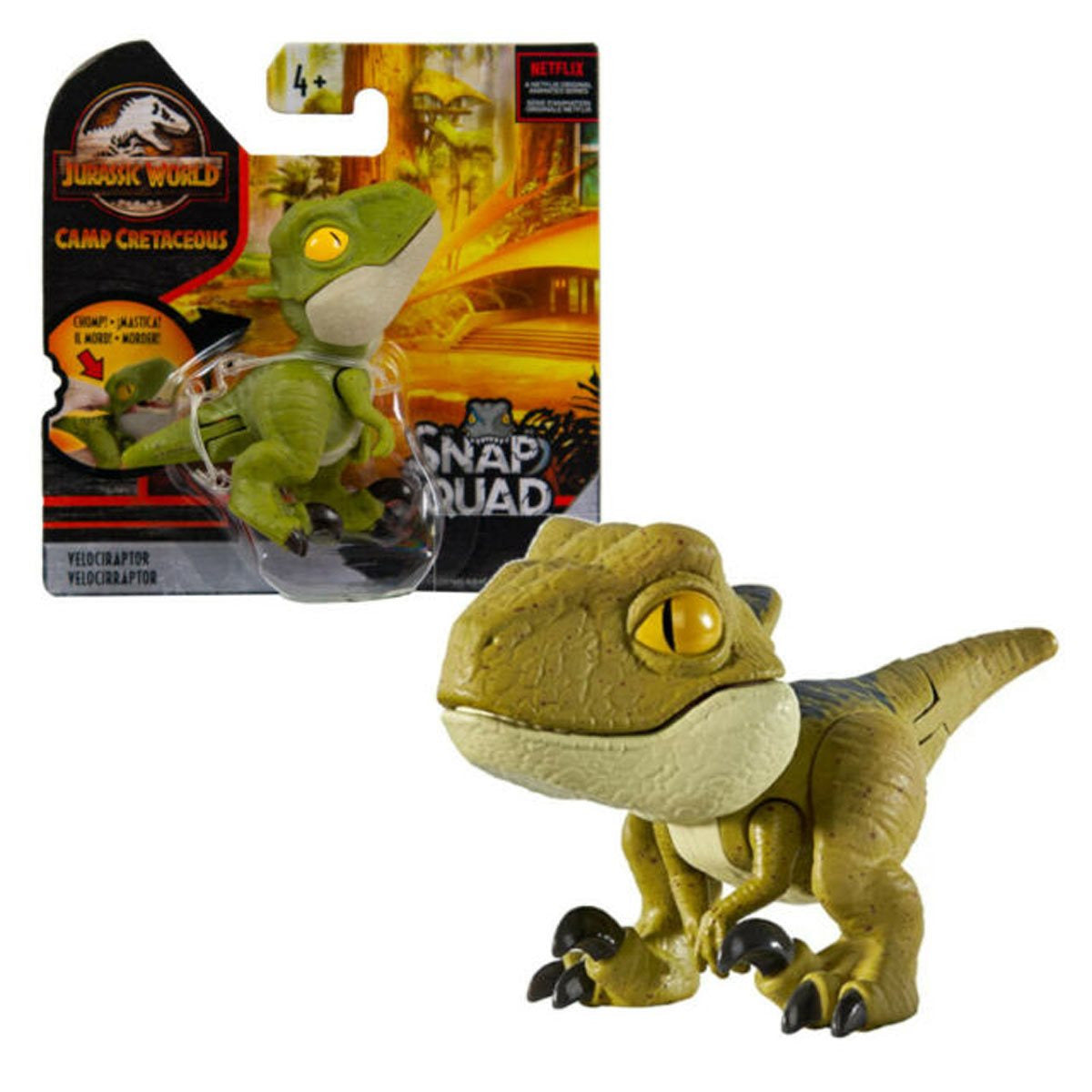 Jurassic World Snap Squad Velociraptor Figure - Toys - New - CaveGamers - Image 2