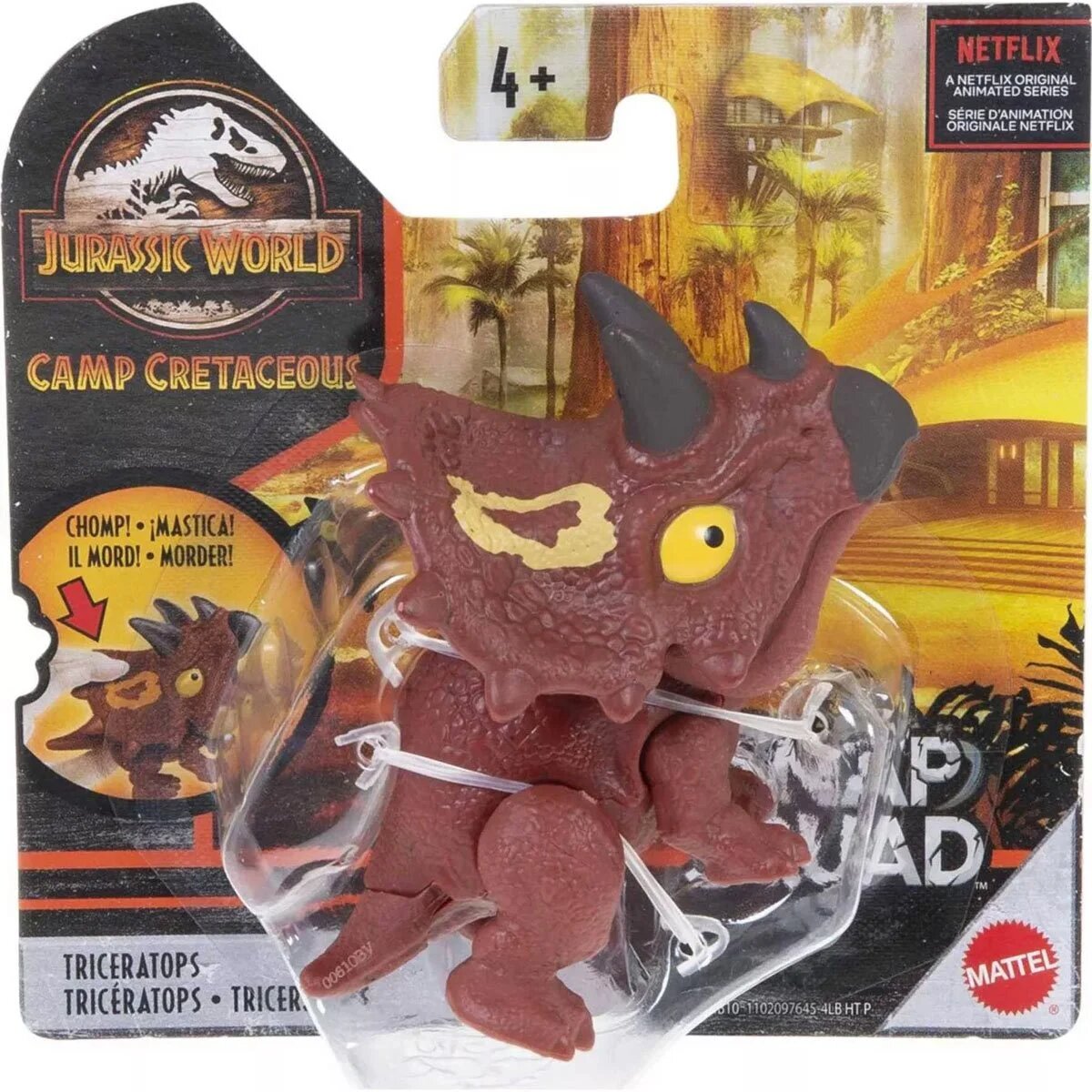 Jurassic World Camp Cretaceous Snap Squad Triceratops - Toys - New - CaveGamers