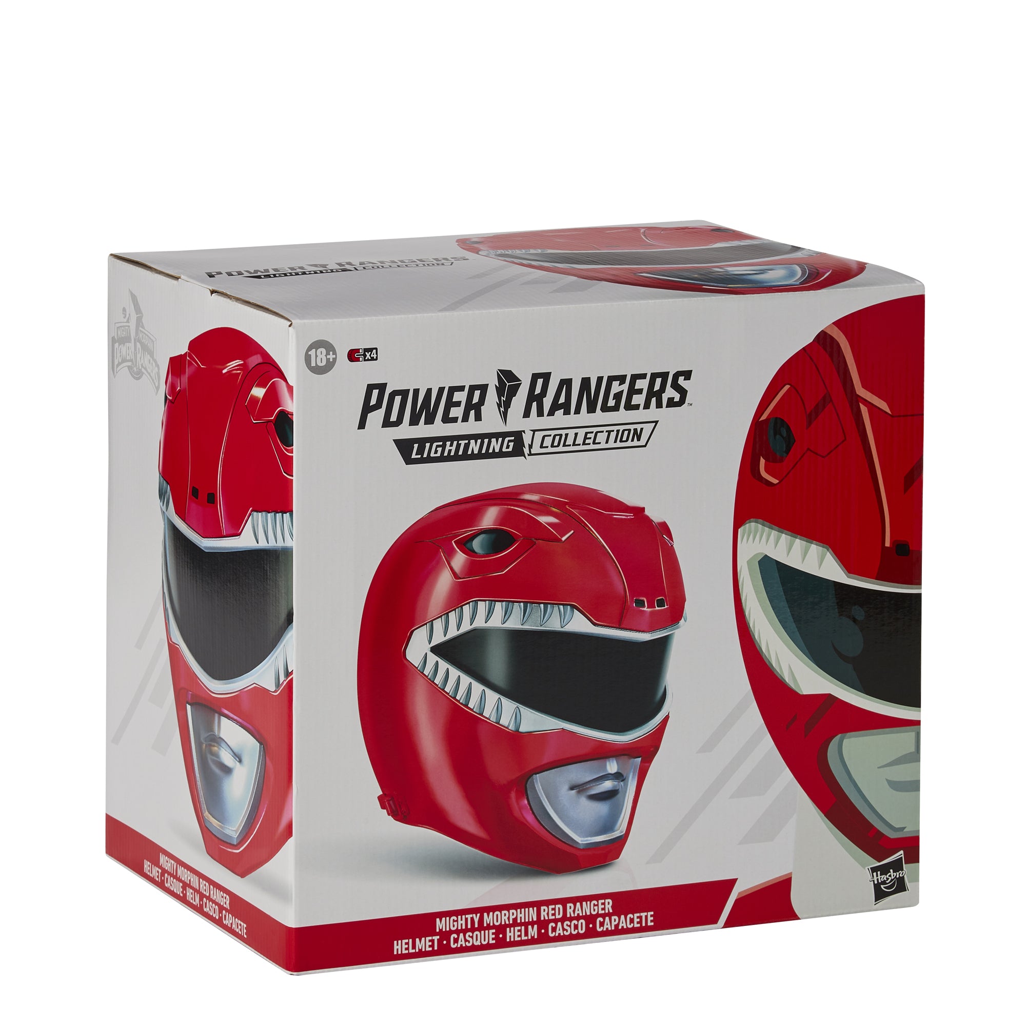 Power Rangers Lightning Collection Mighty Morphin Red Ranger Helmet Prop Replicas - Toys - New - CaveGamers - Image 9