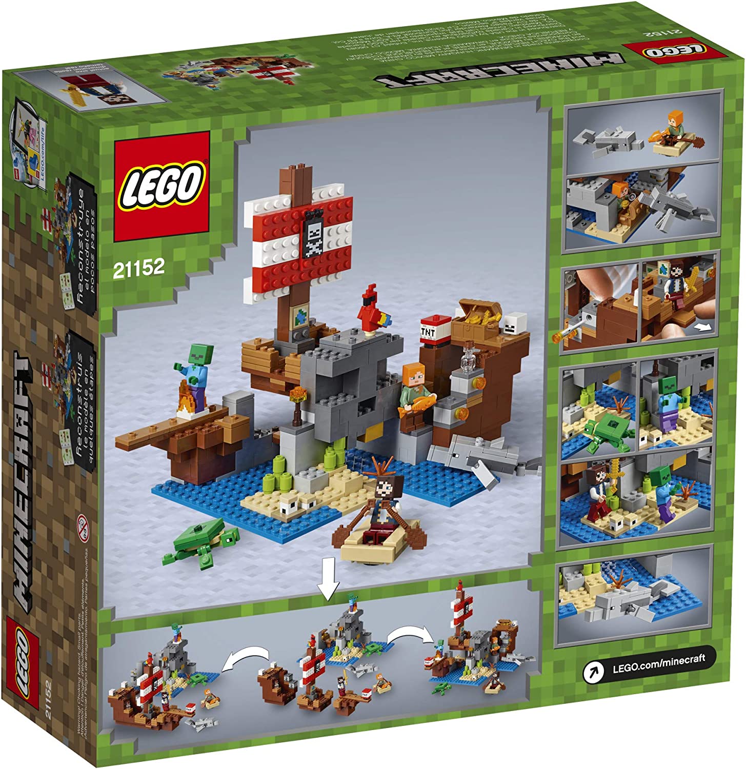LEGO Minecraft The Pirate Ship Adventure 21152 Building Sets - Toys - New - CaveGamers - Image 4