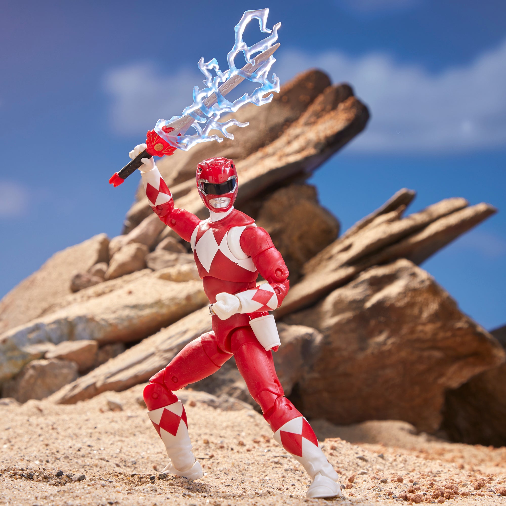 Power Rangers Lightning Collection Mighty Morphin Red Ranger 6" Action Figure Action Figures - Toys - New - CaveGamers