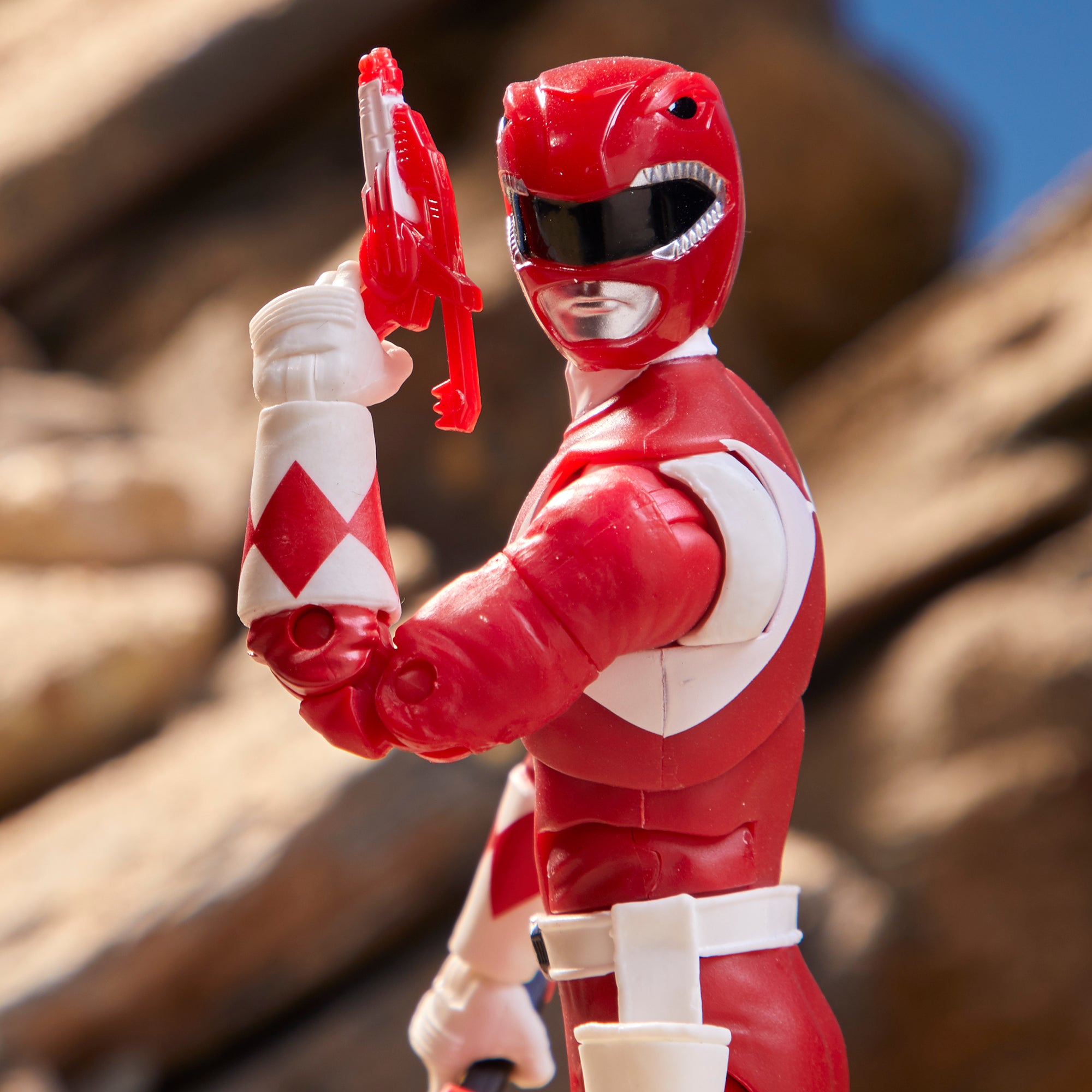 Power Rangers Lightning Collection Mighty Morphin Red Ranger 6" Action Figure Action Figures - Toys - New - CaveGamers - Image 2