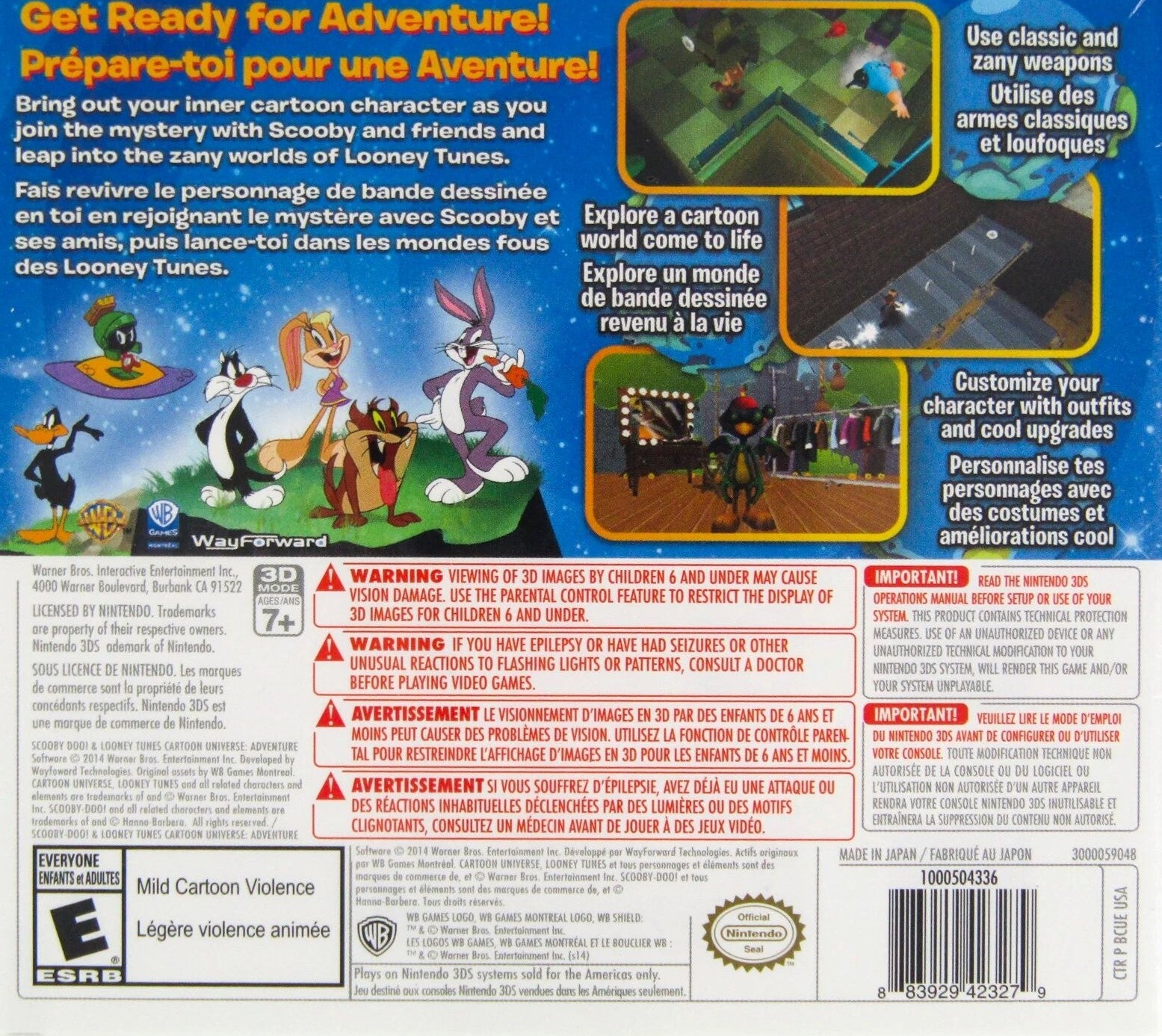 Scooby Doo & Looney Tunes Cartoon Universe: Adventure 3DS - Video Game - Used - CaveGamers - Image 2