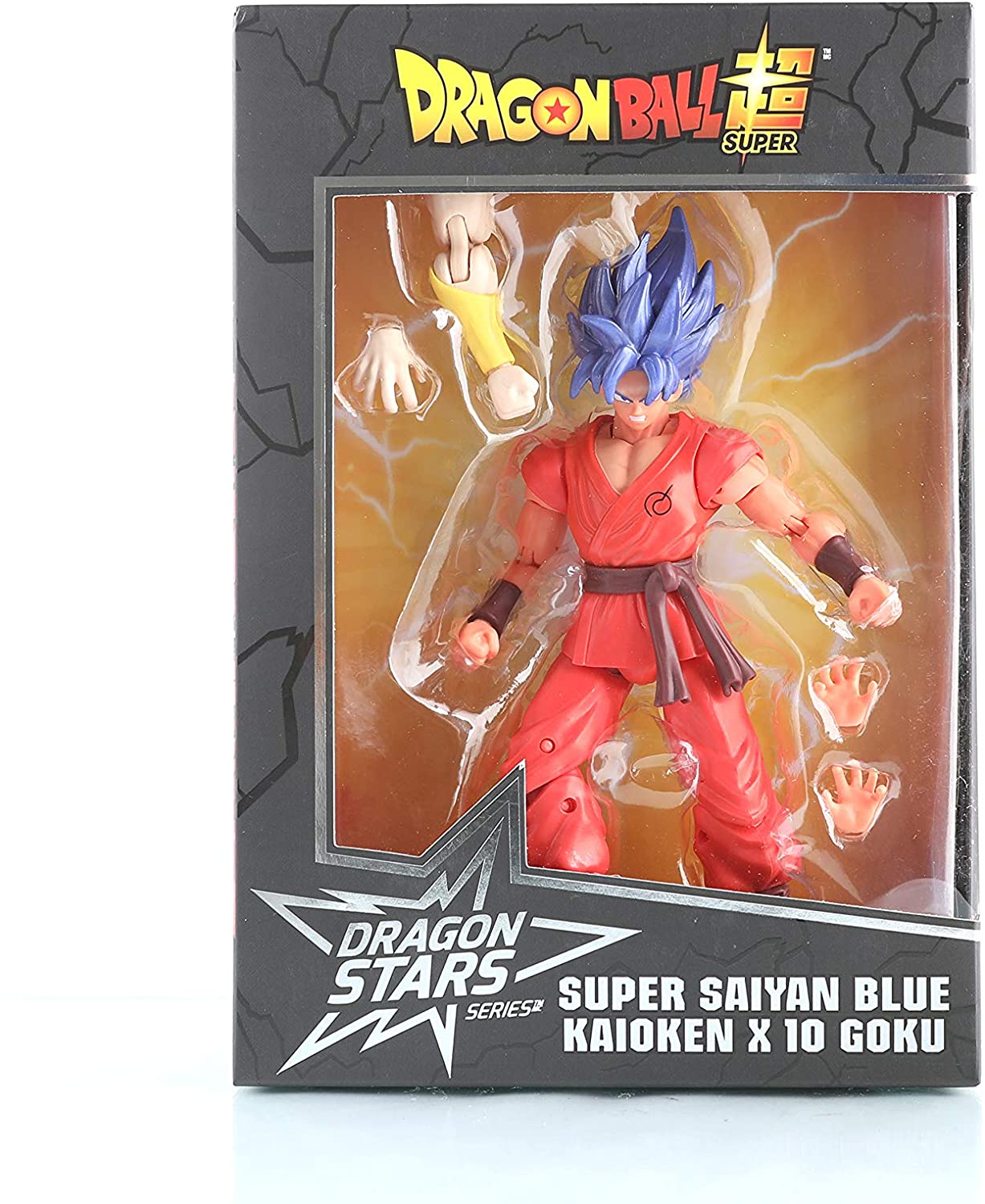 Super Saiyan Blue Kaioken x10 Goku - Dragon Ball Super: Dragon Stars Series 6.5" Action Figure Action Figures - Toys - New - CaveGamers - Image 6