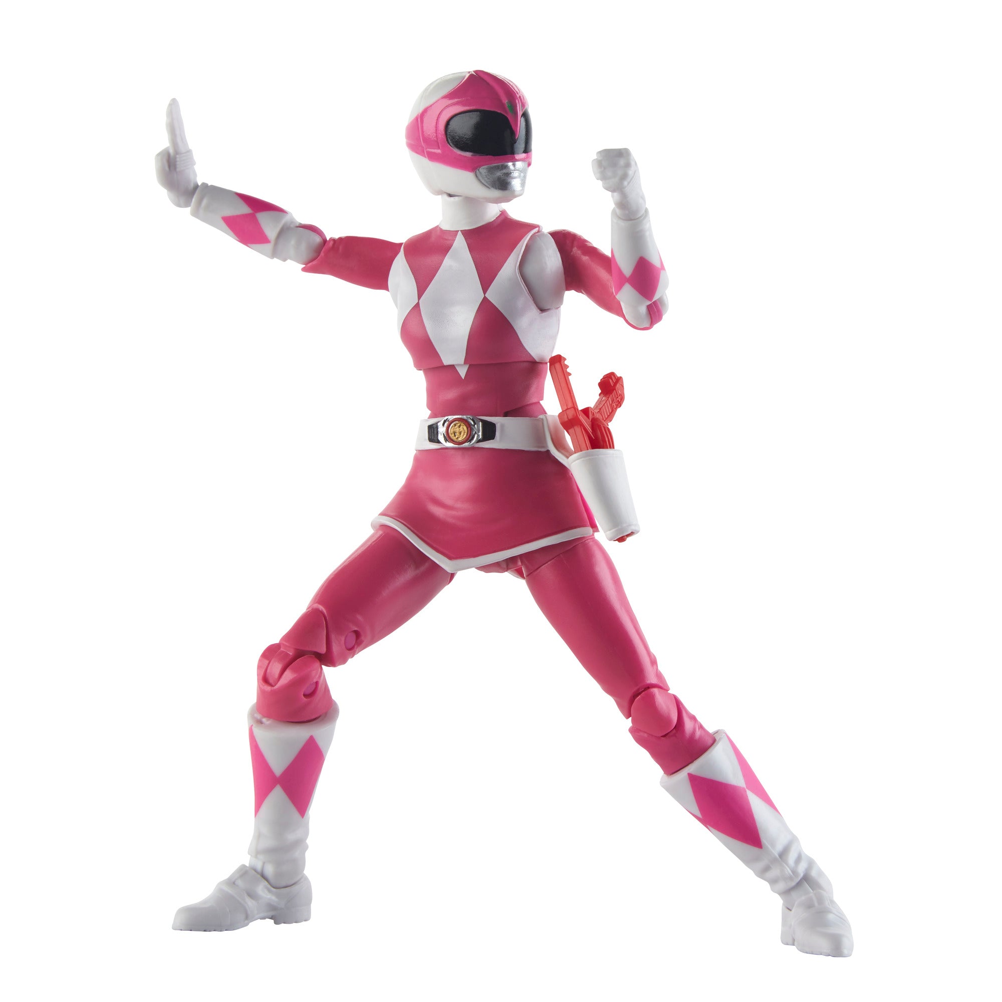 Power Rangers Lightning Collection Mighty Morphin Pink Ranger 6" Action Figure Action Figures - Toys - New - CaveGamers - Image 3