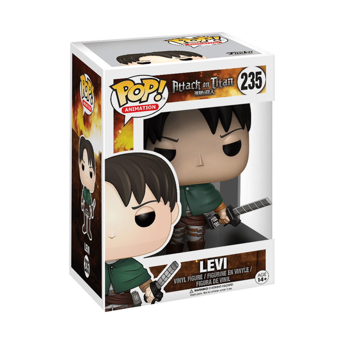 Funko Pop! Attack on Titan Levi Vinyl Figure - Toys - New - CaveGamers
