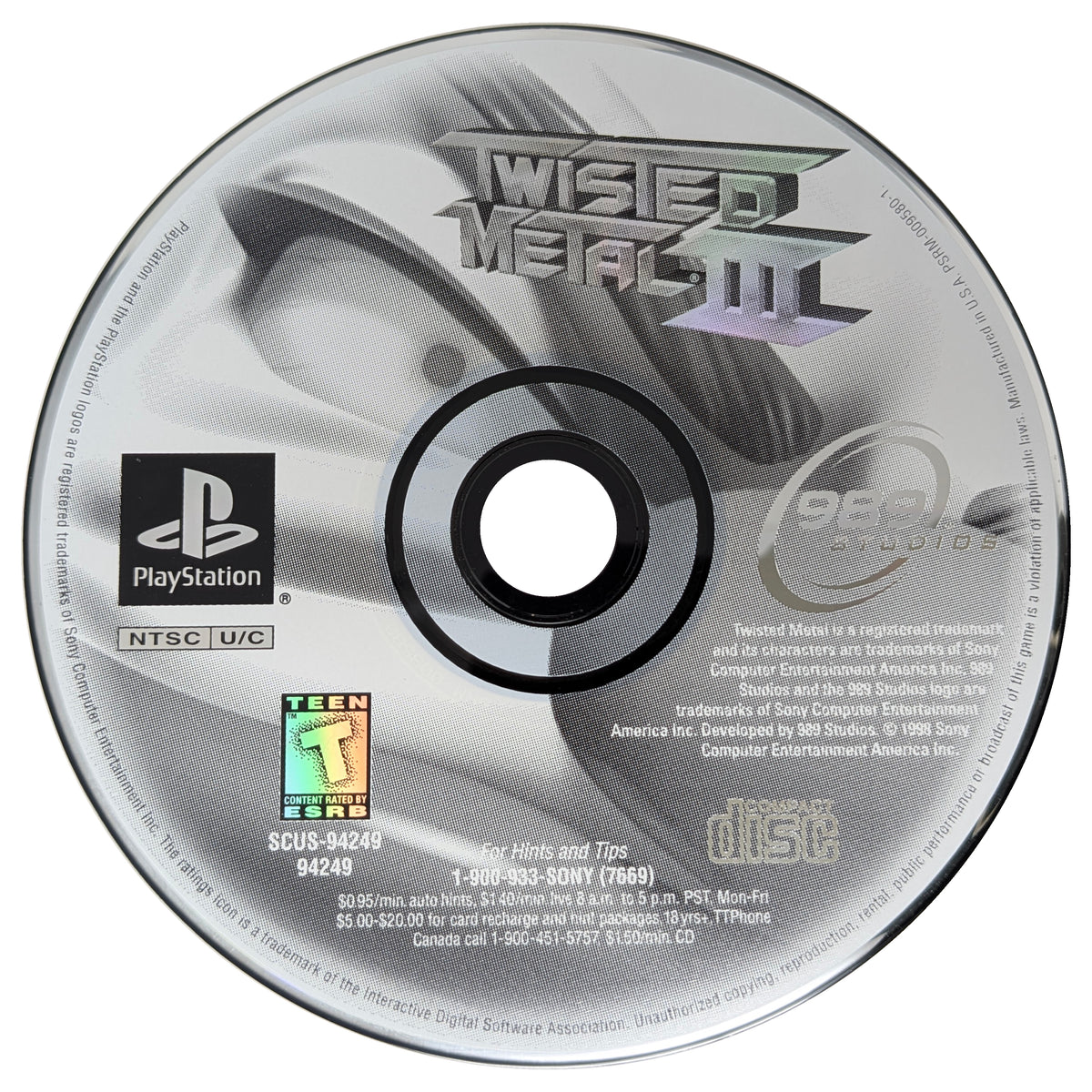 Twisted Metal III Playstation - Video Game - Used - CaveGamers - Image 4