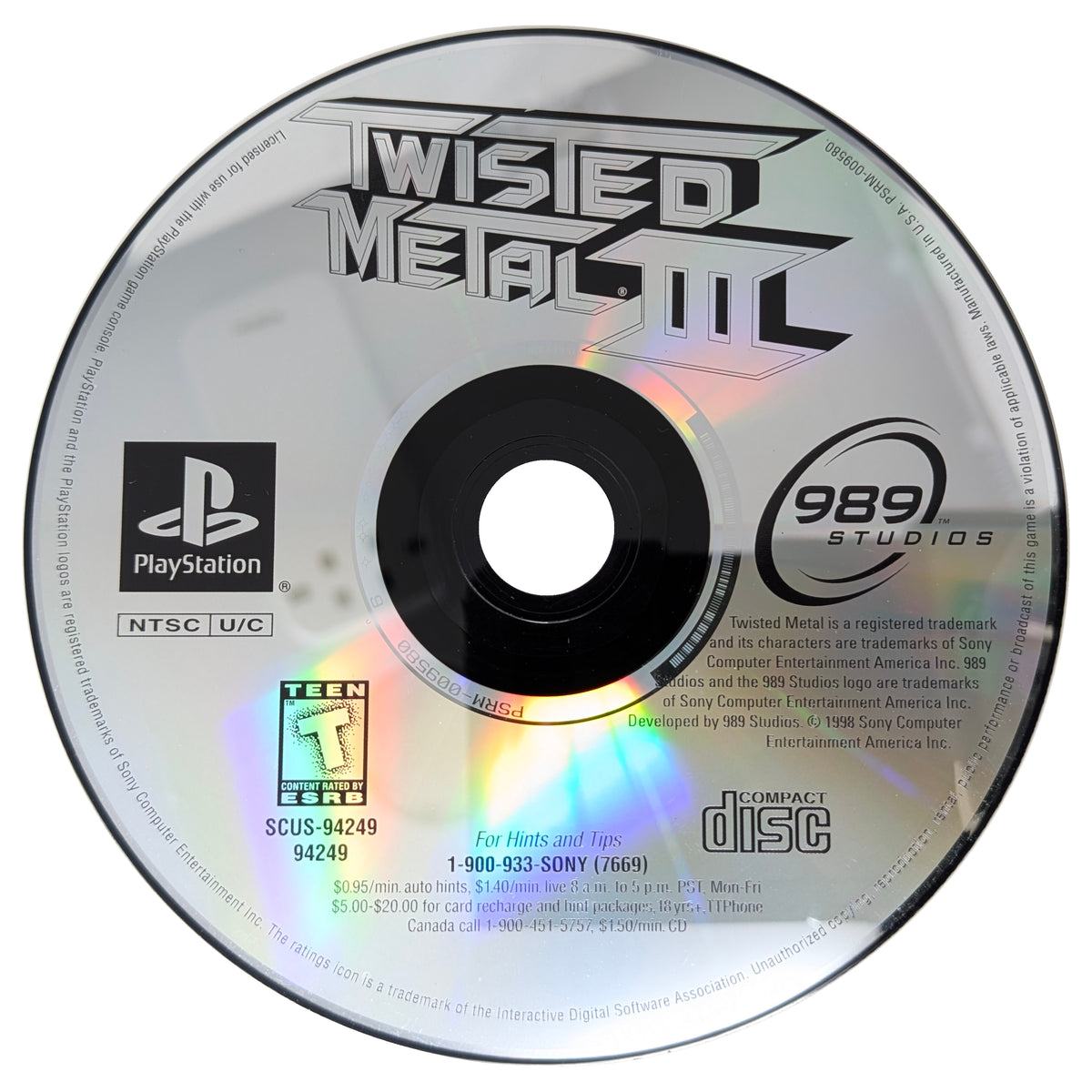 Twisted Metal III Playstation - Video Game - Used - CaveGamers - Image 5