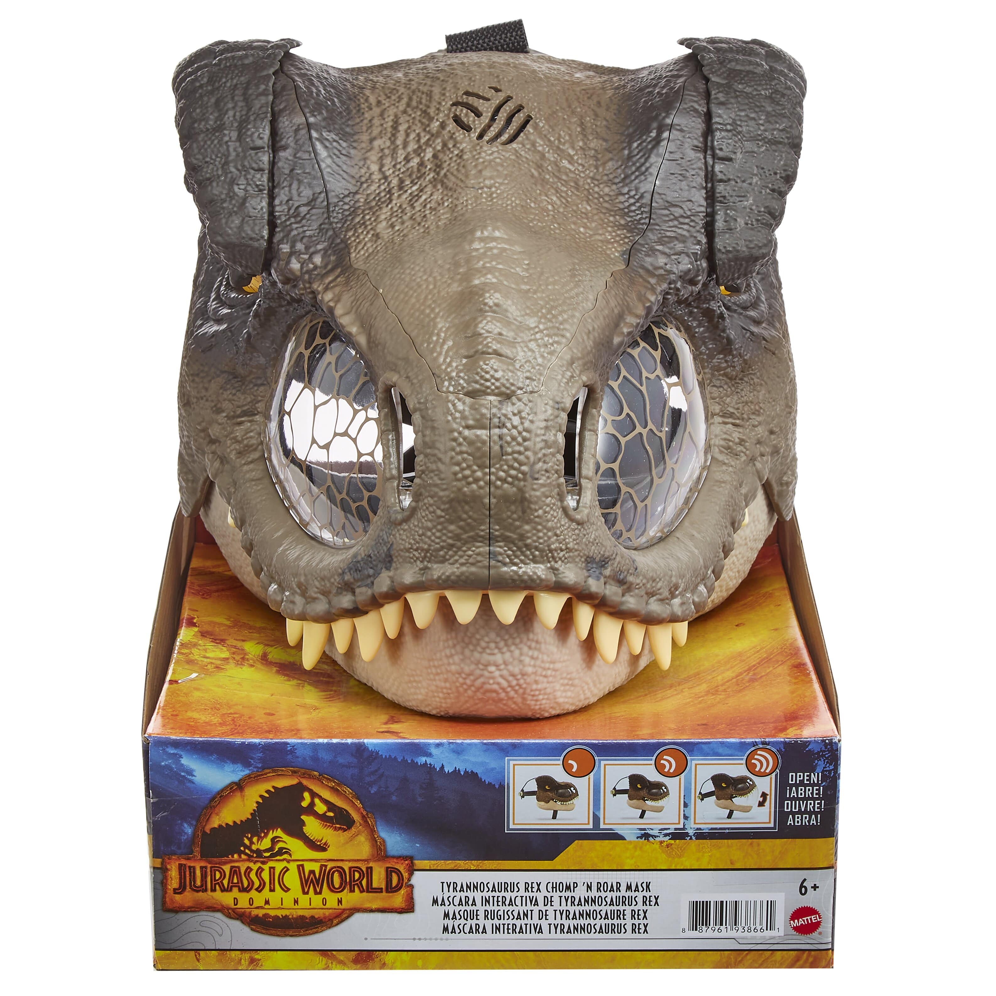Jurassic World Dominion: Tyrannosaurus Rex Chomp-N-Roar Mask - Toys - New - CaveGamers - Image 2