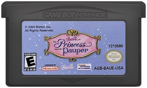 Barbie: Princess & The Pauper Game Boy Advance - Video Game - Used - CaveGamers - Image 3