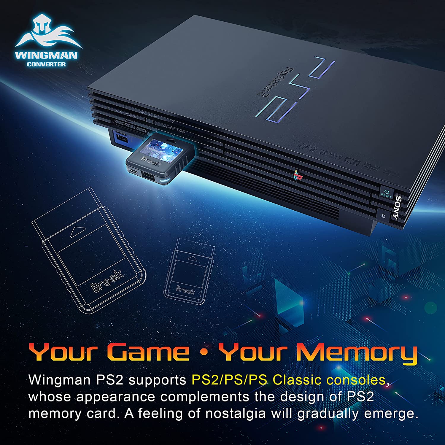 Brook Wingman PS2 Converter - Video Game Accessory - New - CaveGamers - Image 4