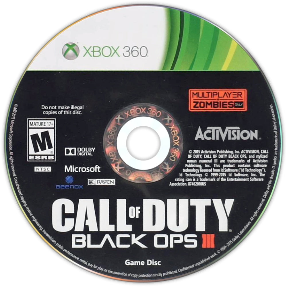 Call of Duty: Black Ops III Xbox 360 - Video Game - Used - CaveGamers - Image 3
