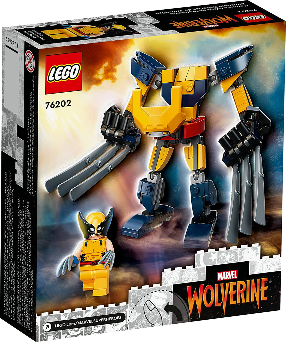LEGO Marvel Wolverine Mech Armor 76202 Building Sets - Toys - New - CaveGamers