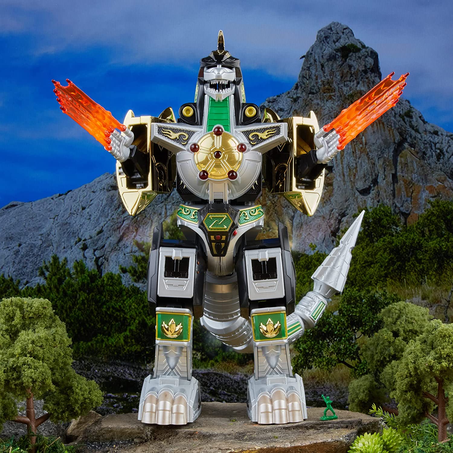 Power Rangers Lightning Collection Mighty Morphin Dragonzord Zord Ascension Project 1:144 Scale Action Figures - Toys - New - CaveGamers - Image 4