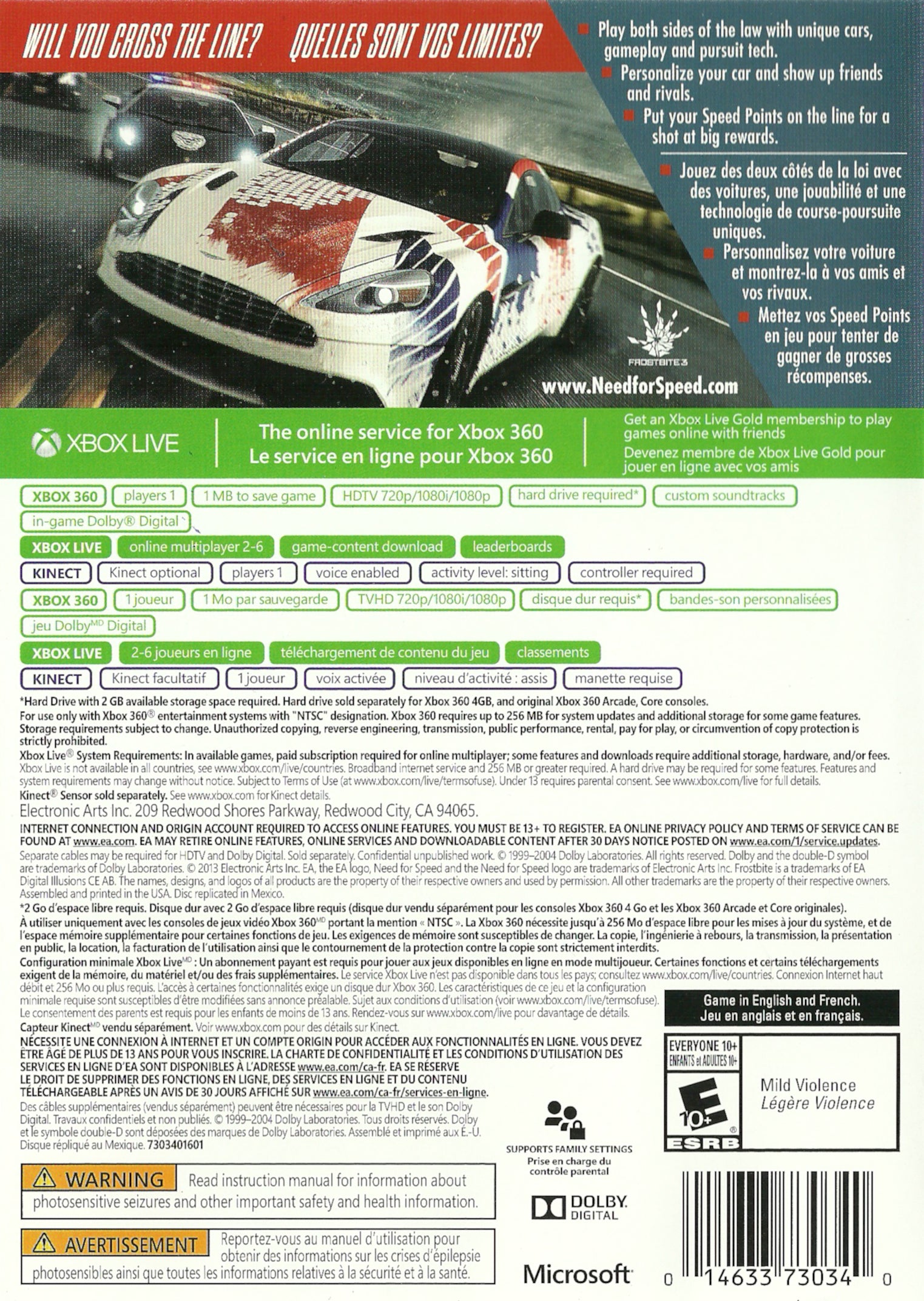 Need for Speed Rivals Xbox 360 - Video Game - Used - CaveGamers - Image 2